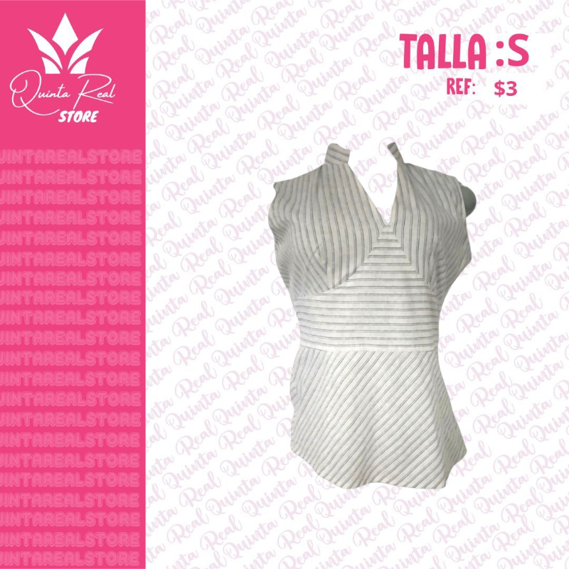 Blusa para Dama cuello V sin mangas