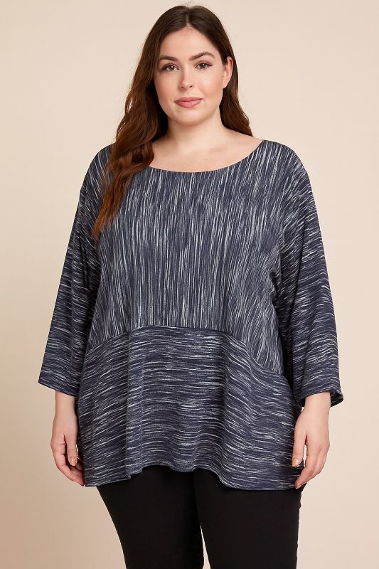Blusa para Dama con ondas y ajuste en cintura