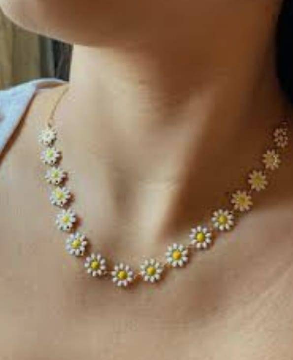 Choker diseño de flores