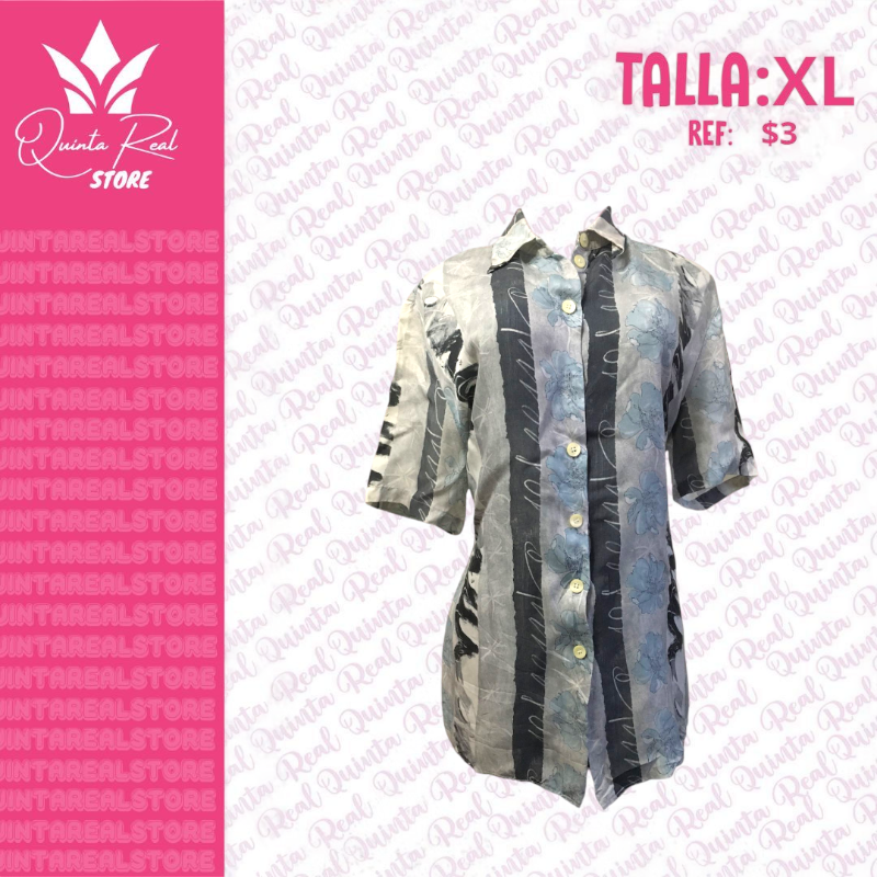 Camisa manga corta de seda para Dama