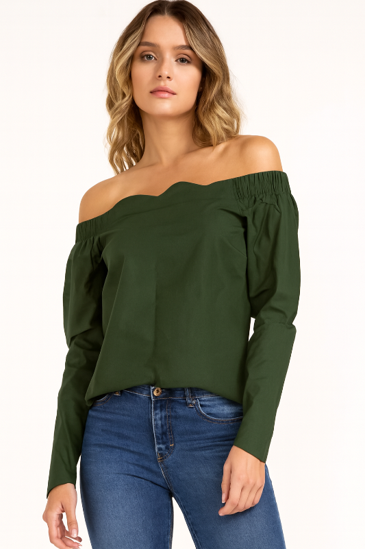 Blusa de hombros descubiertos