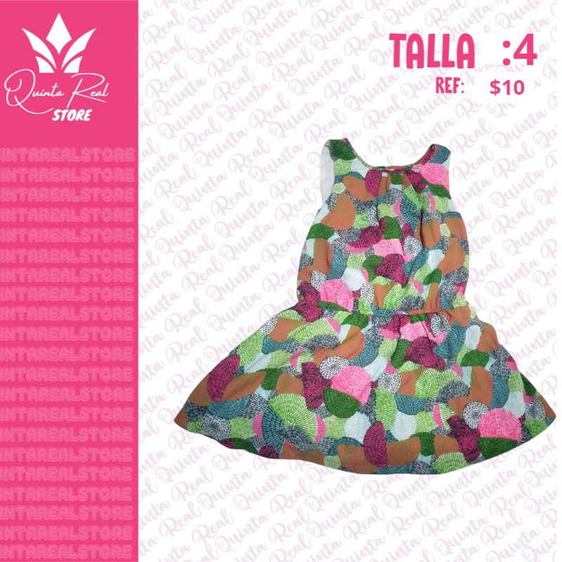 Vestido estampado para niña