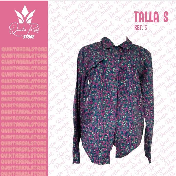 Camisa manga larga con diseño de flores
