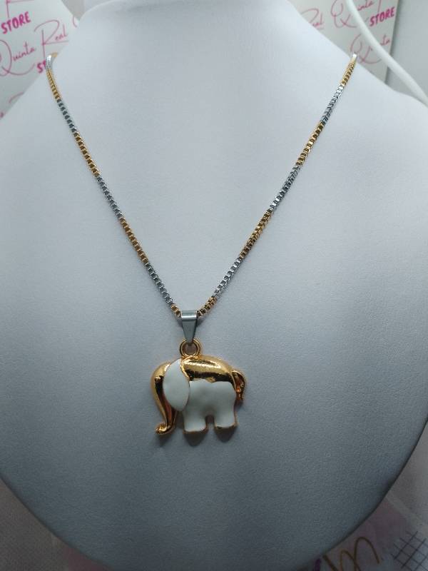 Cadena con dije de Elefante