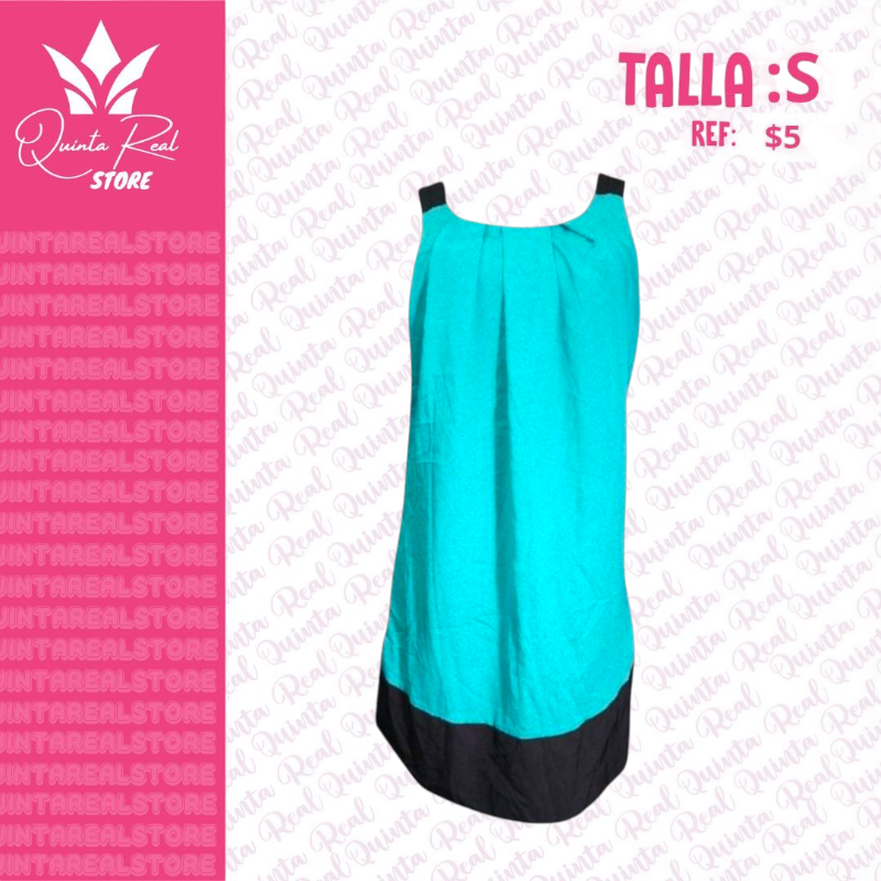 Vestido para Dama con borde negro