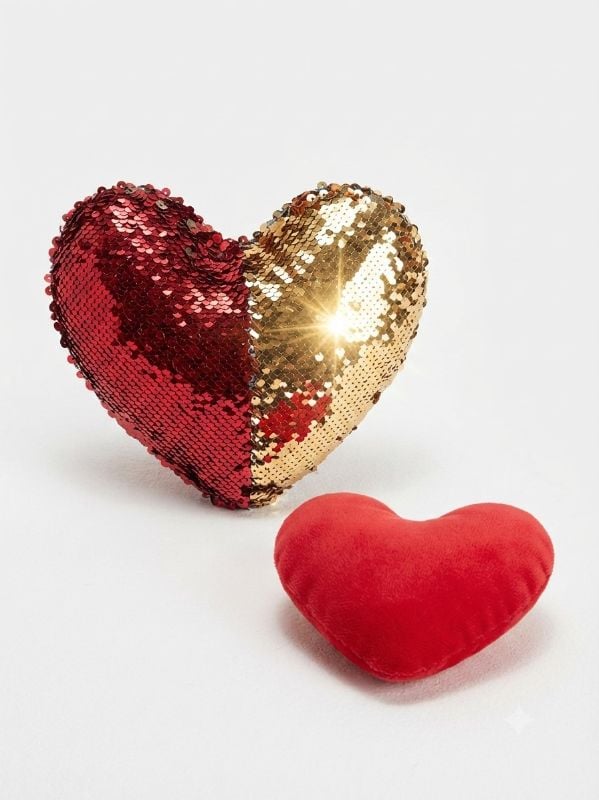 Peluche de Corazón con lentejuelas