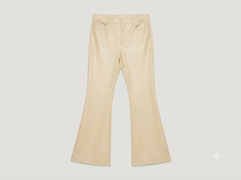 Pantalón de Cuero bota ancha