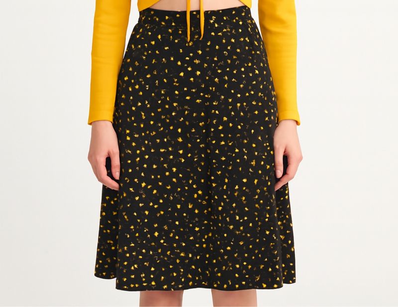 Falda con diseño de Flores