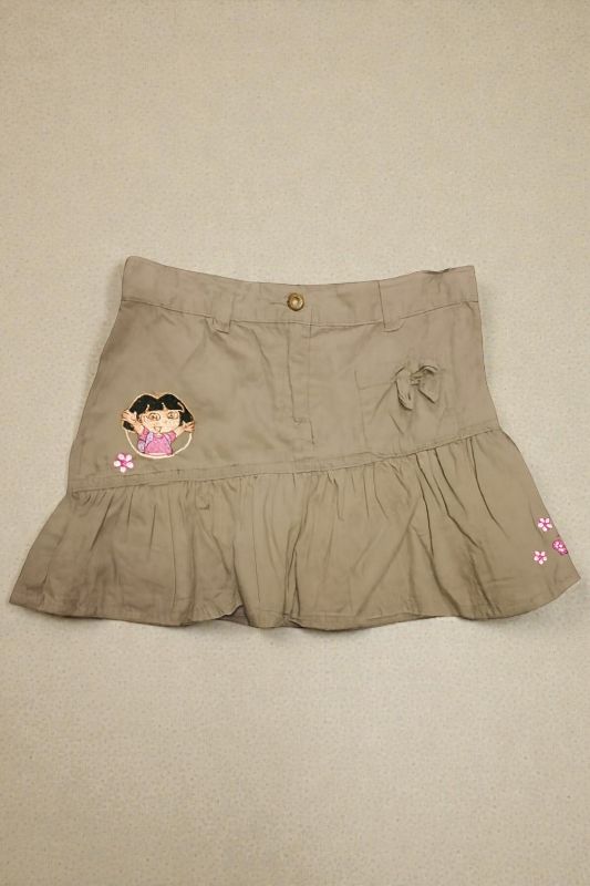 Falda para Niña con bordado animado