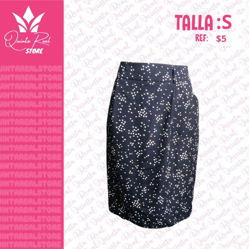 Falda para Dama con detalles blancos
