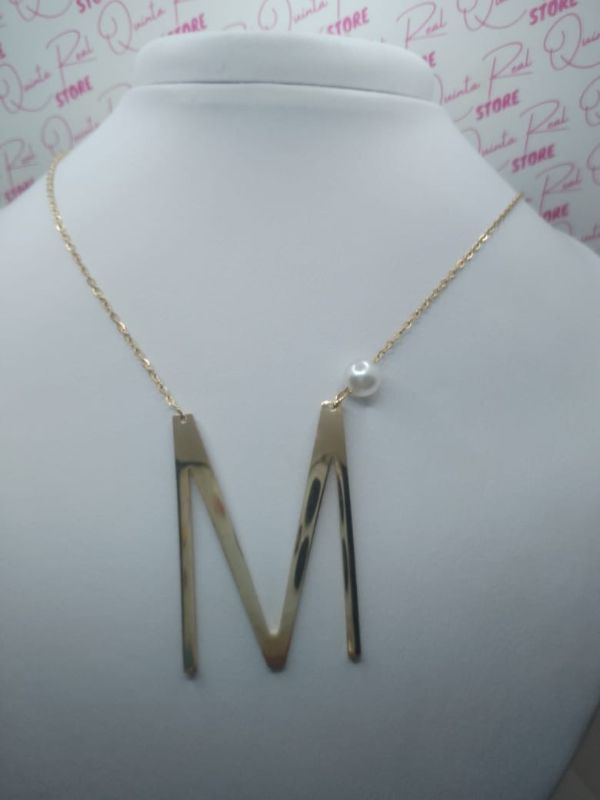 Cadena de Letra Maxi con perla