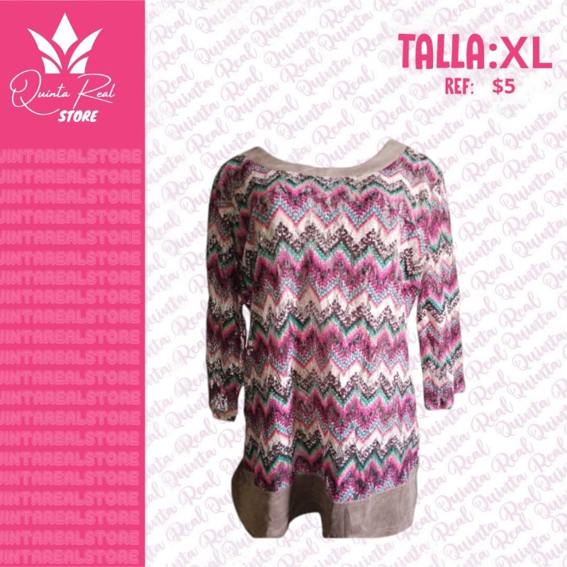 Blusa para Dama con Bordes terciopelo