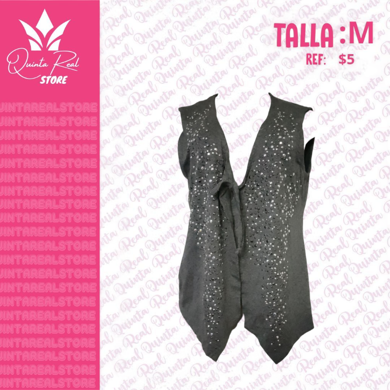 Chaleco para Dama con detalles brillantes