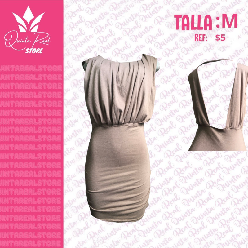 Vestido para Dama con escote en la espalda