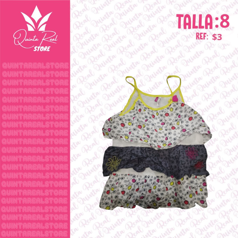 Franelilla para niña capas de flores