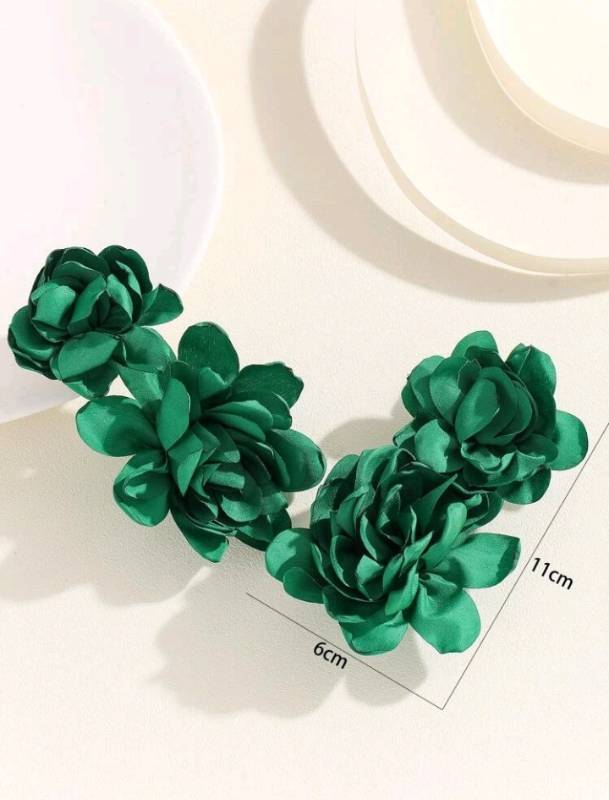 Pendientes Con Diseño De Flores