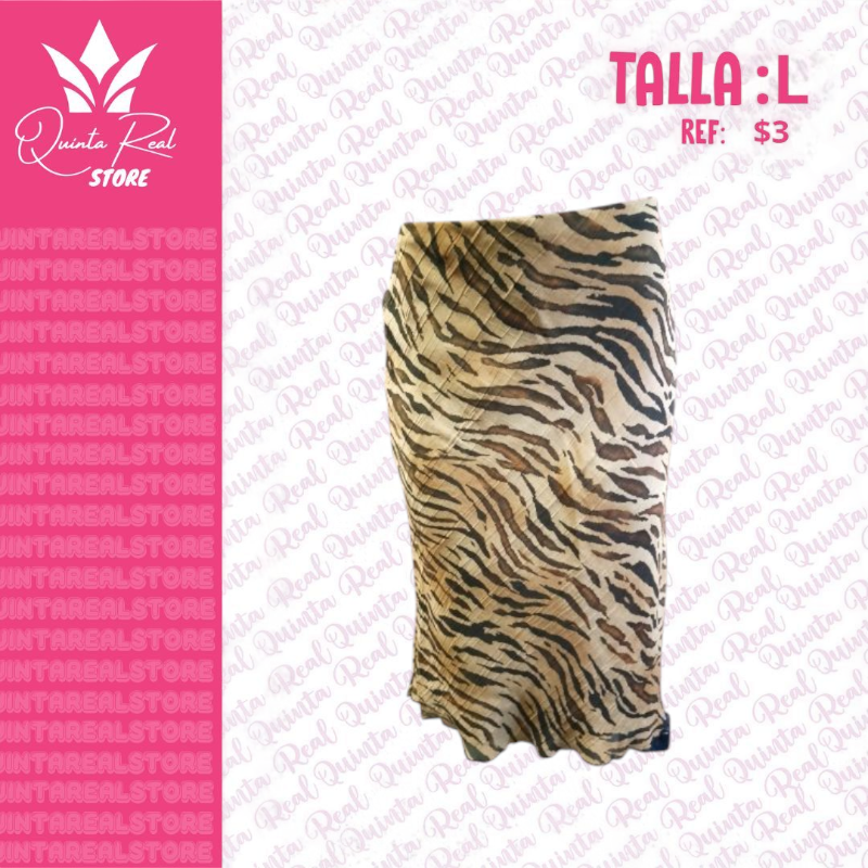 Falda Animal Print para Dama