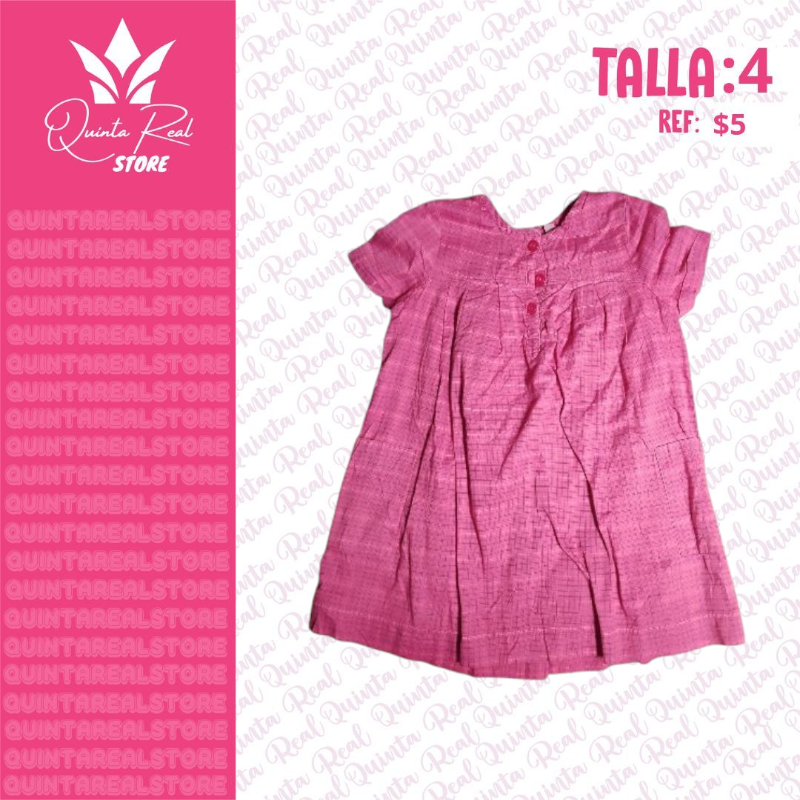 Vestido de cuadros para niña