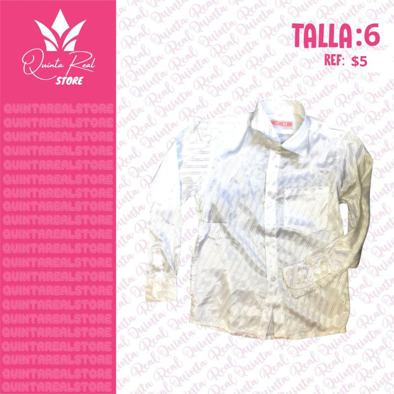 Camisa para niños con hilos metalizados