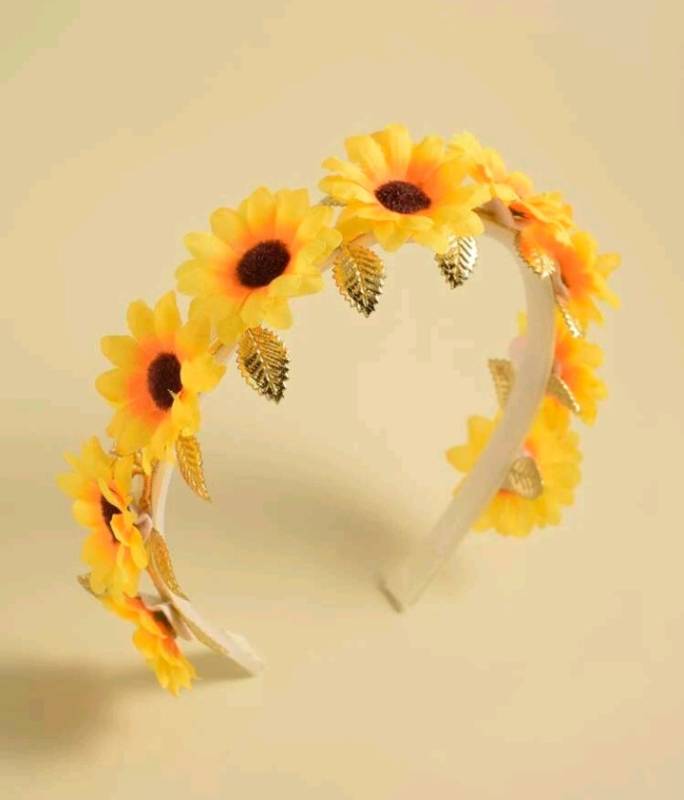 Cintillo con girasoles
