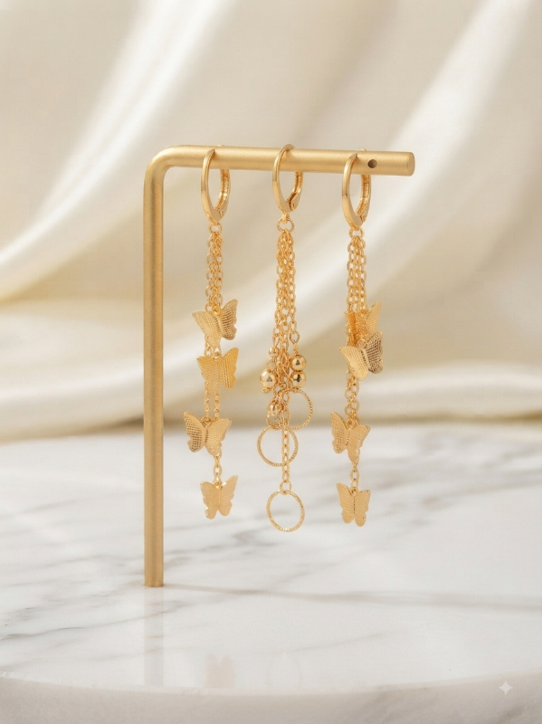 Argollas con dijes de figuras