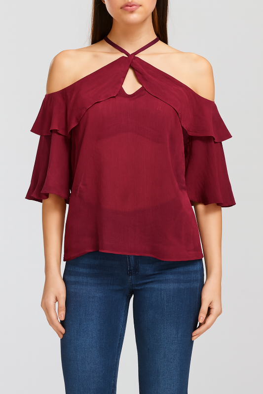 Blusa estilo off-shoulder