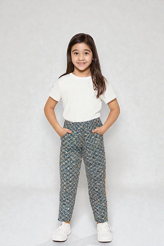 Pantalón estampado para niña