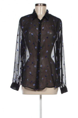 Camisa manga larga transparente con lunares