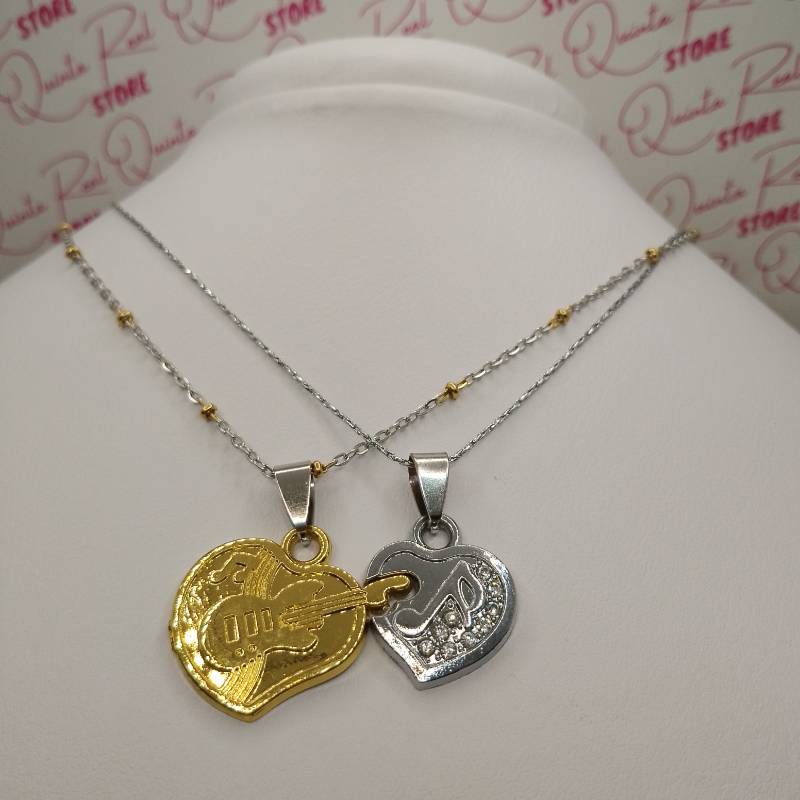 Cadena para pareja Corazón musical