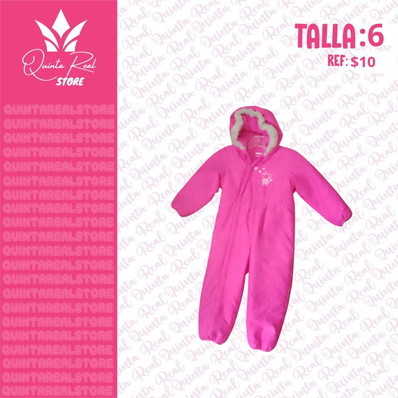 Mono de Invierno para niña con capucha
