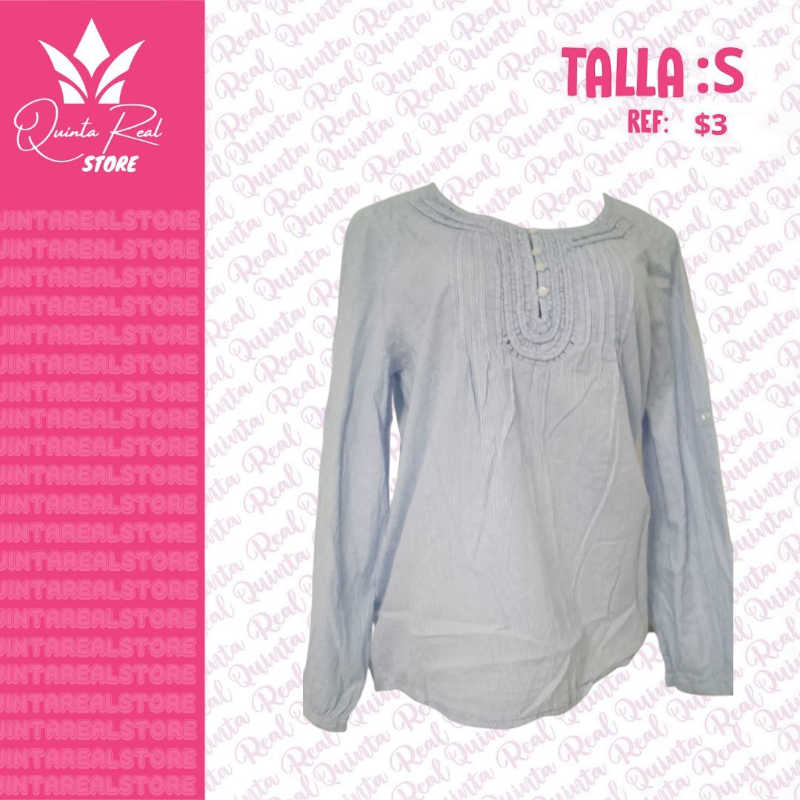 Blusa manga larga con detalle de botones