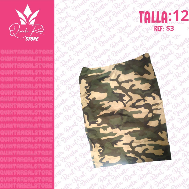 Falda para Niña estilo militar