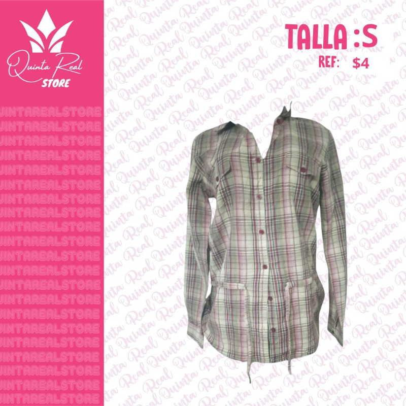Camisa manga larga para Dama con cintura ajustable