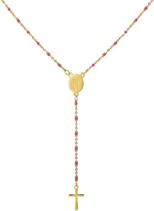 Rosario  Dorado pequeño de Colores