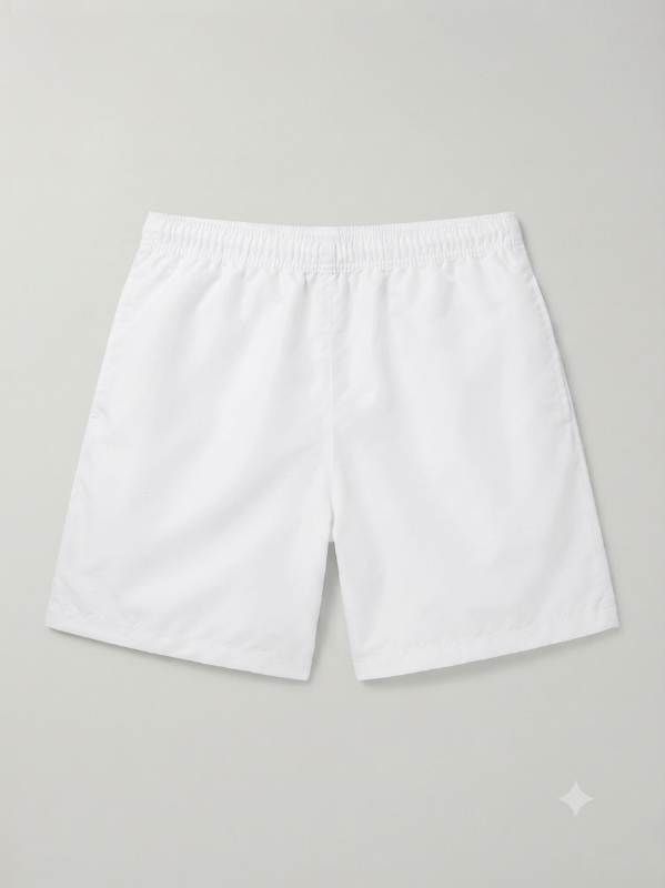 Short blanco para caballero