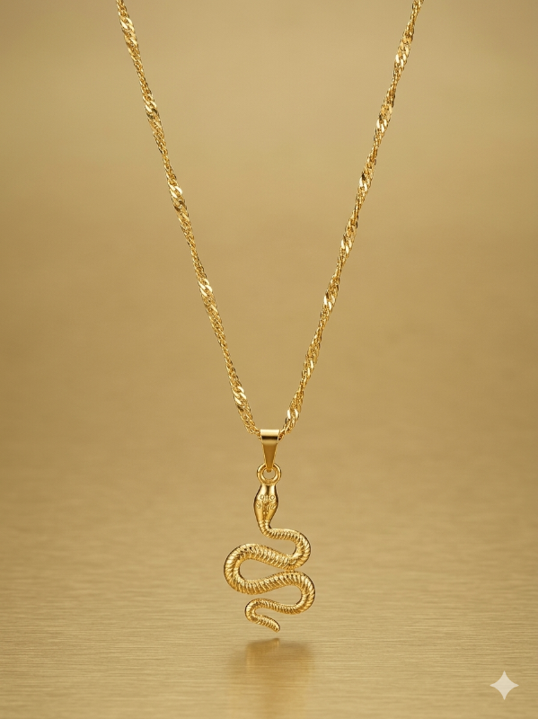Cadenas con dije de Serpiente