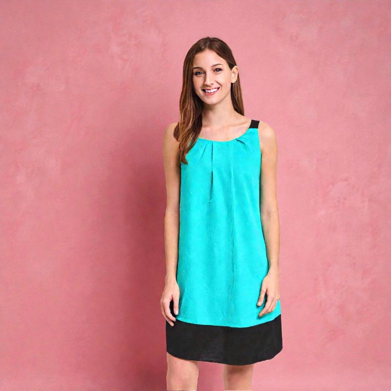 Vestido para Dama con borde negro