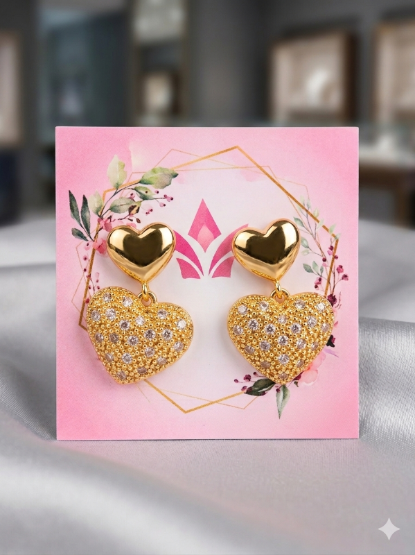 Zarcillos con dije de Corazón