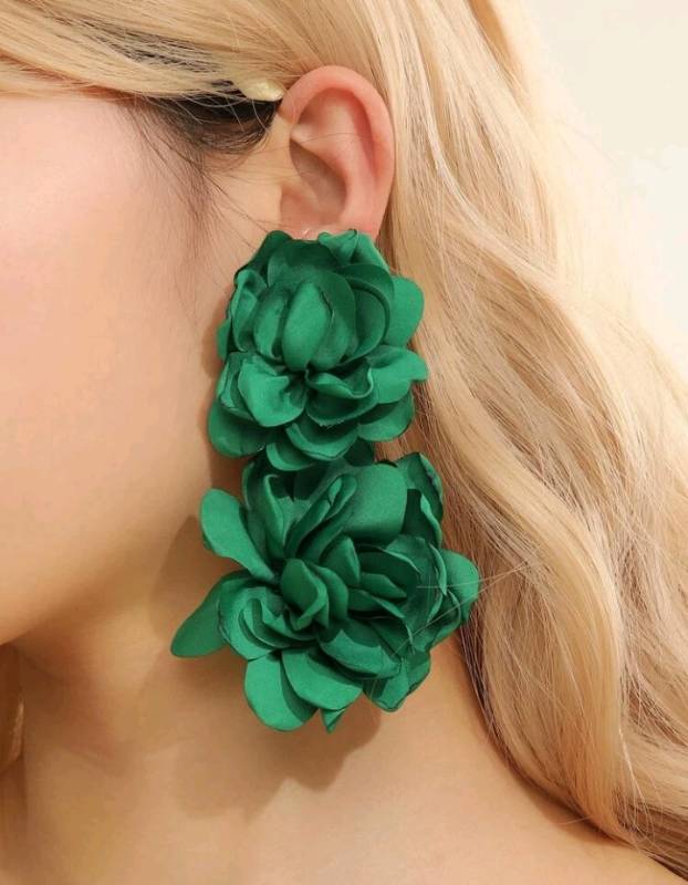 Pendientes Con Diseño De Flores