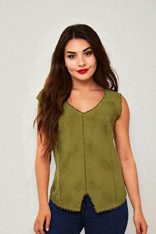 Franelilla Dama con bordado tejido