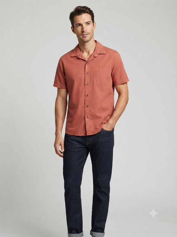Camisa de manga corta para caballero