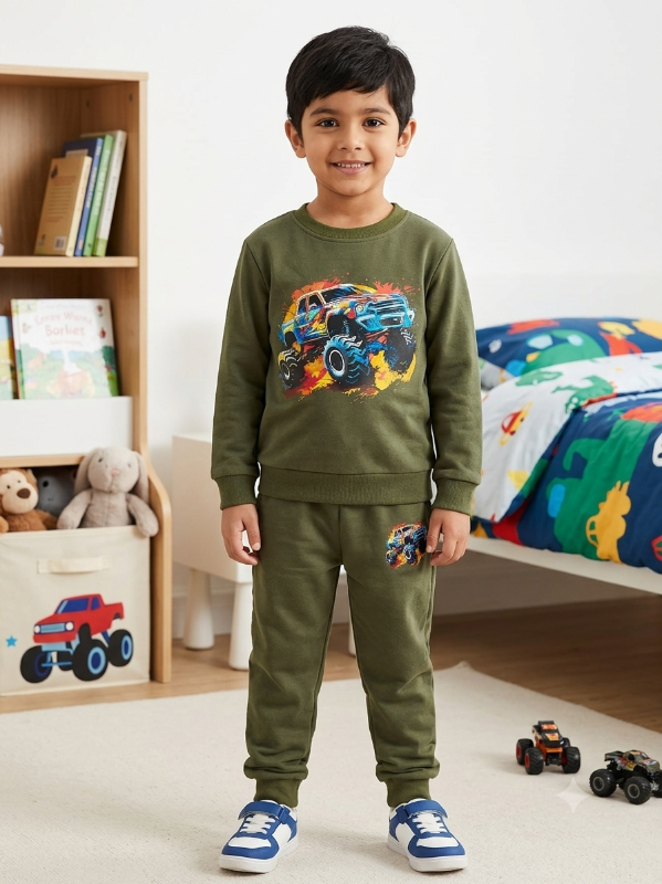 Conjunto de suéter con pantalon para niño