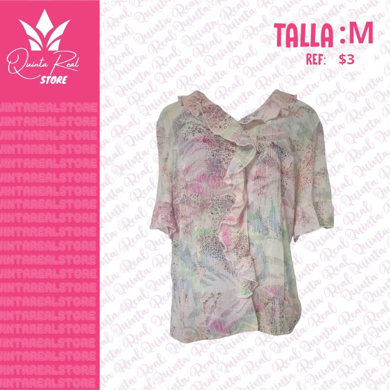 Blusa para dama con capas