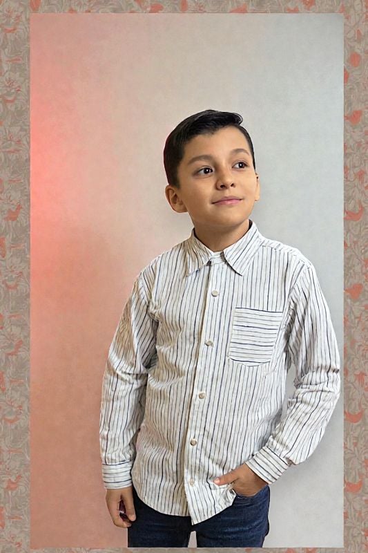 Camisa para niños de rayas