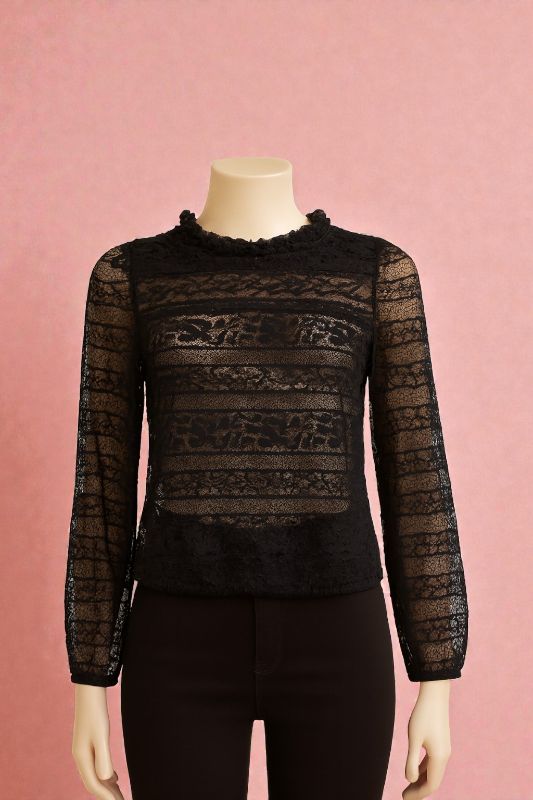 Blusa de Encaje Transparente