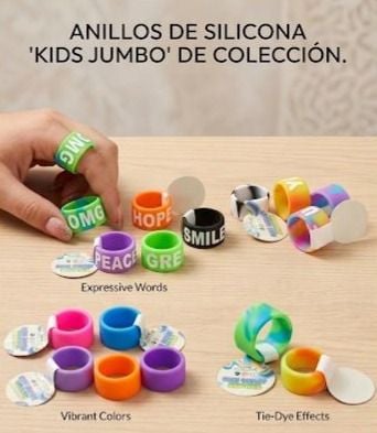 Anillos de SIlicona con mensajes