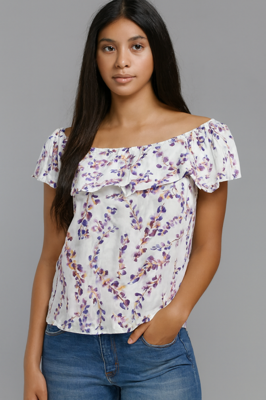 Blusa de hombros descubiertos (off-shoulder)