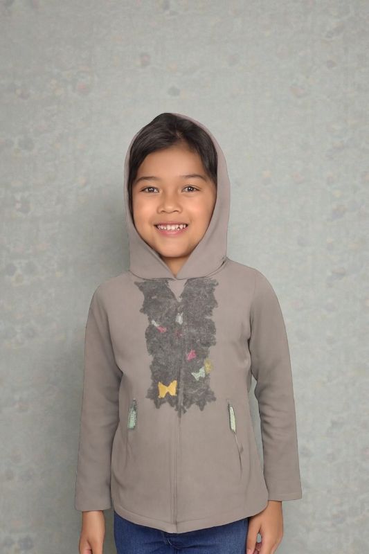 Chaqueta con capucha para niña