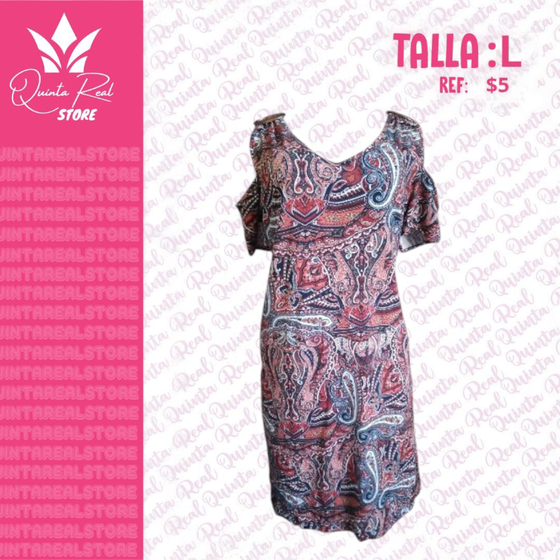Vestido con hombros descubiertos para dama