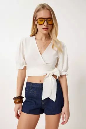 Blusa para Dama con detalle de cinta ajustable a la cintura